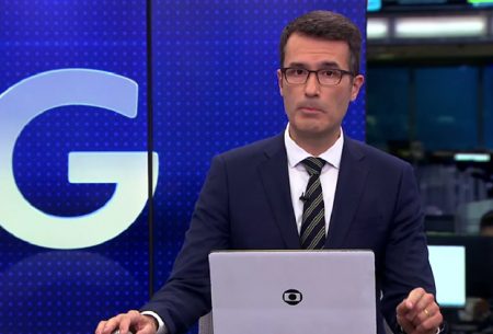 Fabio Turci faz sua estreia no Jornal da Globo e comemora: “Baita experiência”