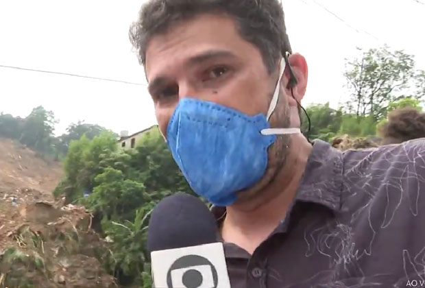 André Curvello chora ao vivo no Encontro ao cobrir tragédia em Petrópolis