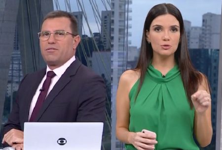 Sabrina Simonato ironiza Rodrigo Bocardi e provoca climão em telejornal da Globo