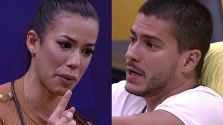 BBB 2022: Larissa coloca Arthur Aguiar contra a parede e leva invertida ao falar dos grupos