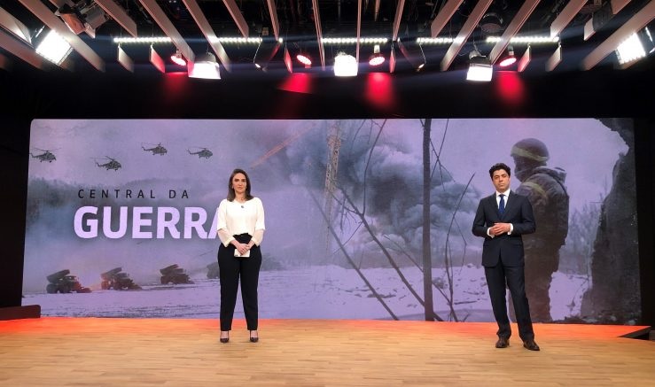 GloboNews garante alta audiência com noticiário da guerra na Ucrânia