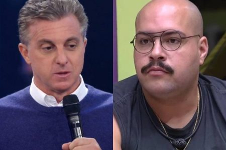 Luciano Huck quebra o protocolo e manda recado para Tiago Abravanel no Domingão