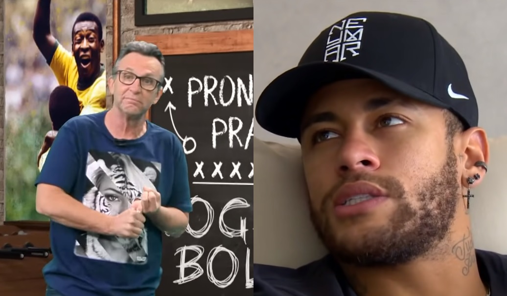 Craque Neto deixa críticas de lado, defende Neymar e perde a linha com ídolo holandês