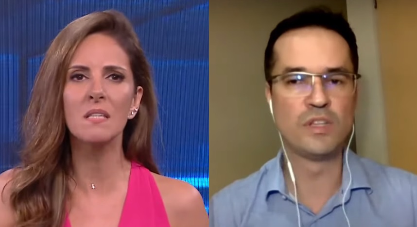 Monalisa Perrone se assusta e dá sermão em Deltan Dallagnol na CNN Brasil