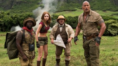 Filme da Temperatura Máxima de Domingo (27/03): Jumanji: Bem-Vindo À Selva
