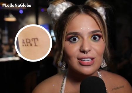 Viih Tube faz tatuagem inusitada após pedido de fãs no Lollapalooza