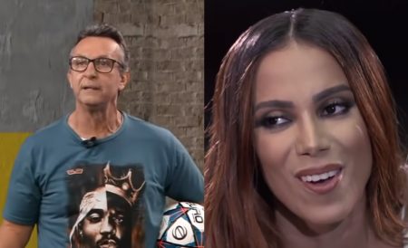 Ao vivo, Craque Neto se declara para Anitta e detona haters