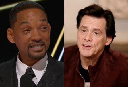 Jim Carrey surpreende e diz que Will Smith deveria ter sido preso por tapa no Oscar