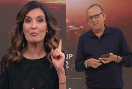 Fátima Bernardes surpreende Galvão Bueno e ironiza de aposentadoria ao vivo
