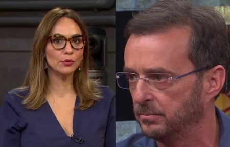 Maria Beltrão pega Octavio Guedes no flagra antes de iniciar o Estúdio i