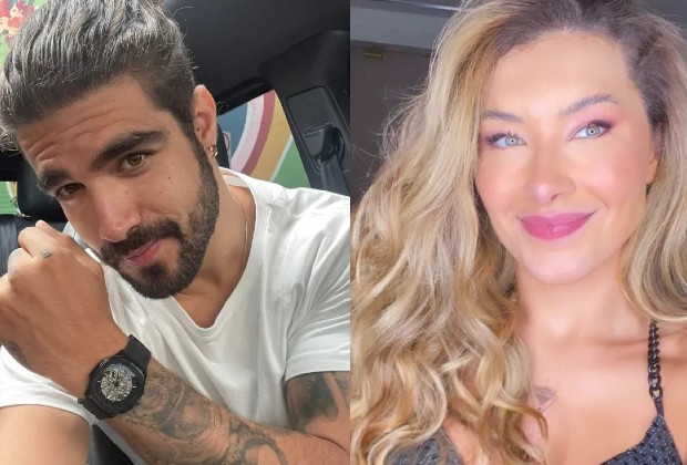 Namorada de Caio Castro surpreende ao exibir parte íntima do ator no banheiro