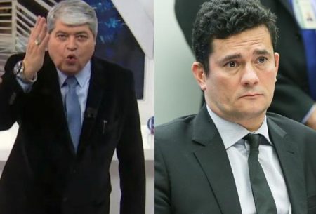 Datena detona Sergio Moro e o enfrenta de forma dura; ex-ministro reage pistola