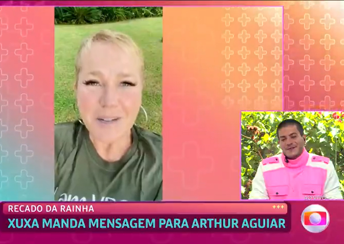 Campeão do BBB 2022, Arthur Aguiar recebe recado de Xuxa no Mais Você