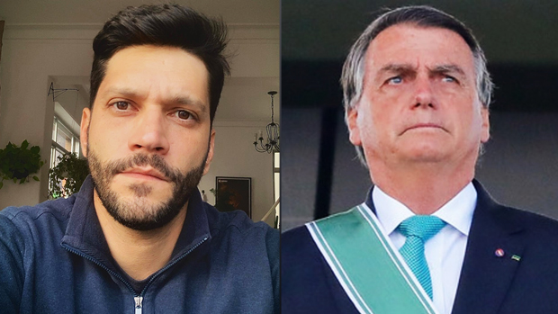Armando Babaioff e Jair Bolsonaro
