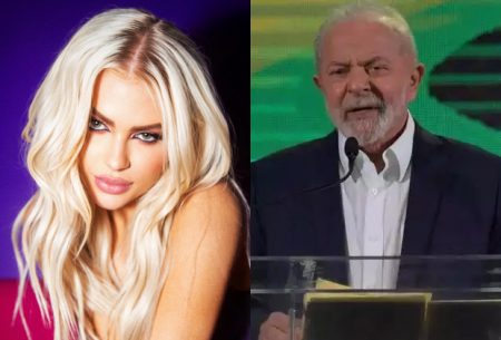 Luísa Sonza surpreende público ao levantar imagem de Lula em show