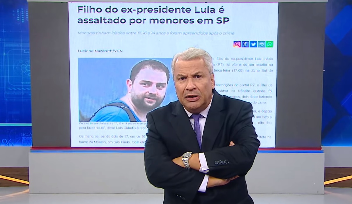Sikêra Jr dá risada após filho do ex-presidente Lula ser assaltado: “É Castigo!”
