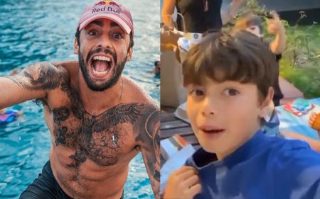 Filho de Pedro Scooby, Dom comemora após ver fã reconhecendo o pai