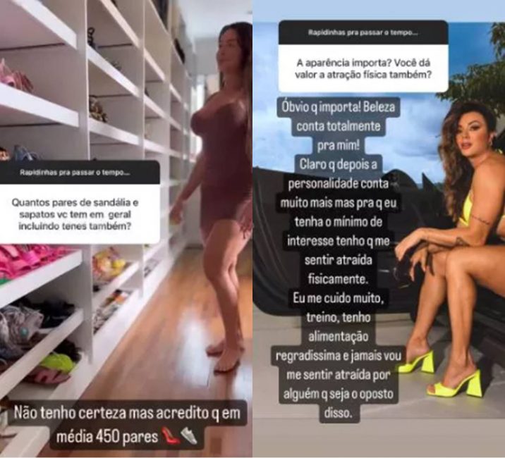 Juju Salimeni revela mega closet de sapatos