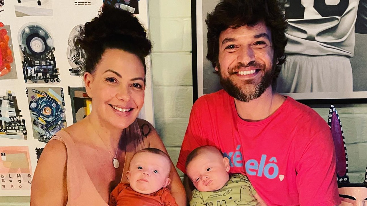 Fabiula Nascimento e Emílio Dantas celebram 9 meses dos filhos em rancho de Bruno Gagliasso