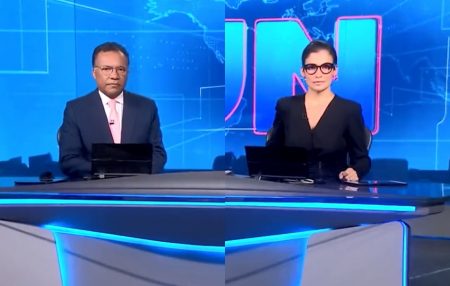 ﻿Jornal Nacional inicia edição em silêncio após ataque de Bolsonaro à Globo