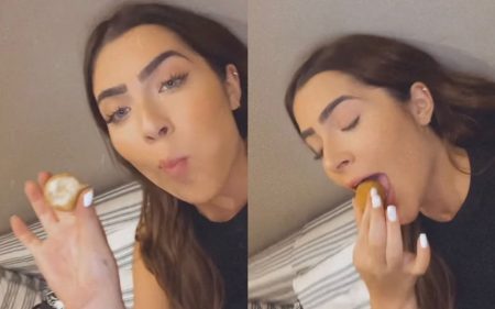Jade Picon realiza desejo de comer bolinha de queijo e fala sobre dieta: “Super clean”