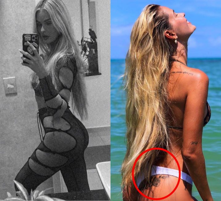 Yasmin Brunet mostra tatuagem íntima