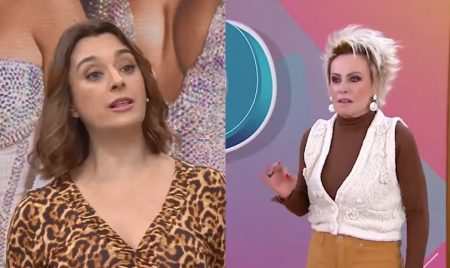 Catia Fonseca faz proposta ao vivo para Ana Maria Braga na Band