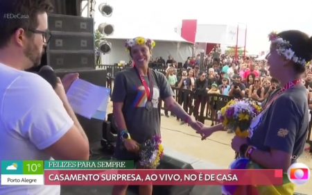 É De Casa exibe casamento lésbico surpresa ao vivo e encanta internautas