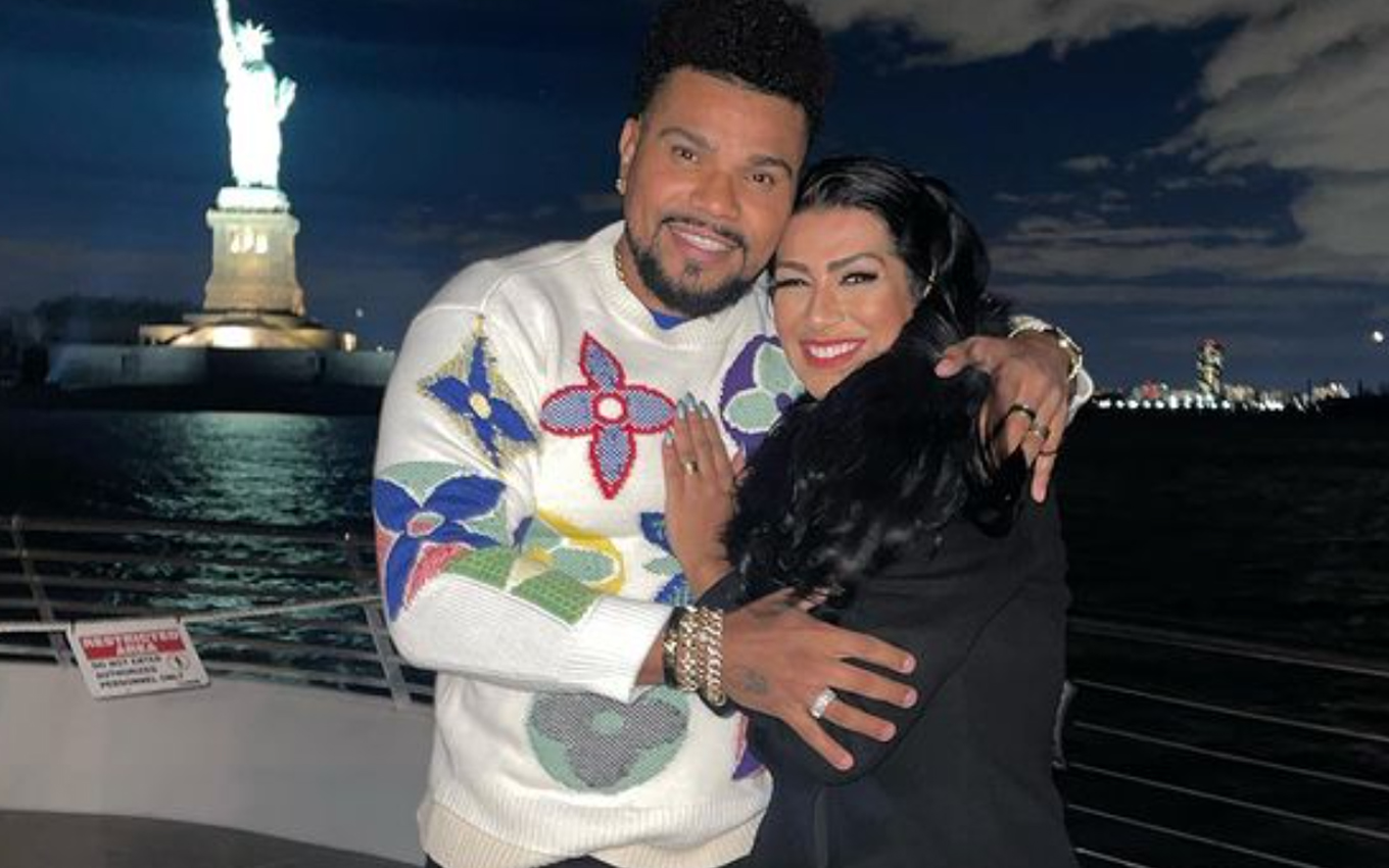 Naldo e esposa