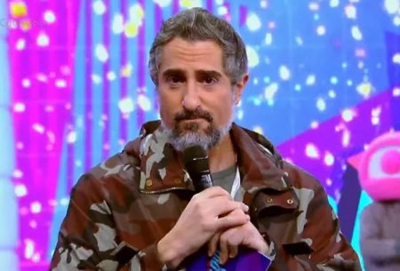 Marcos Mion surpreende, chora no Caldeirão e faz agradecimento especial