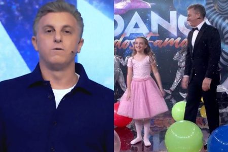 Luciano Huck paga promessa e surge dançando com a filha Eva no Domingão em momento inédito