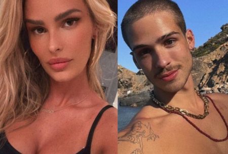 Yasmin Brunet e João Guilherme são flagrados aos beijos