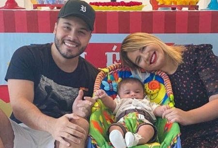 Murilo Huff emociona plateia ao receber mãe e filho de Marília Mendonça em show