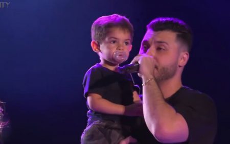 Murilo Huff toma atitude inesperada com o filho durante show e emociona fãs