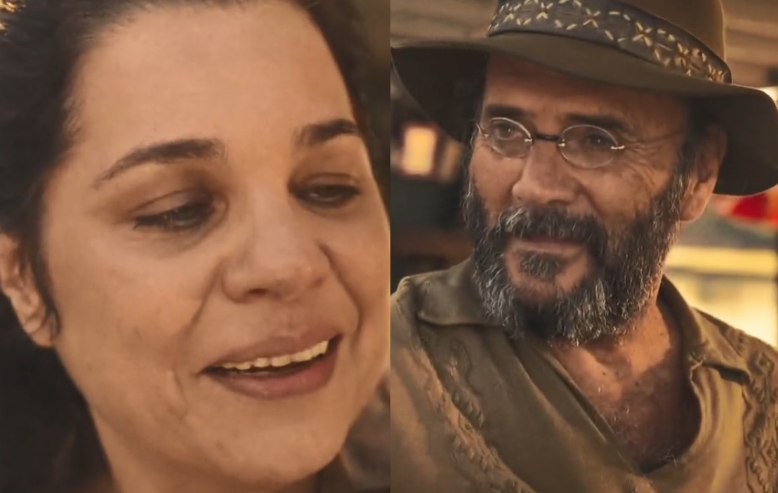 Cena de Maria Bruaca e Eugênio cantando em Pantanal deixa a web emocionada