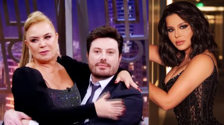 Danilo Gentili causa ciúmes em Maraisa ao tascar beijo em Flor Fernandez