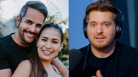 Marido de Simone mostra lado ciumento ao ver cantora ao lado de Michael Bublé
