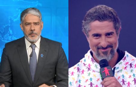 Marcos Mion faz William Bonner quebrar protocolo e é surpreendido no Jornal Nacional