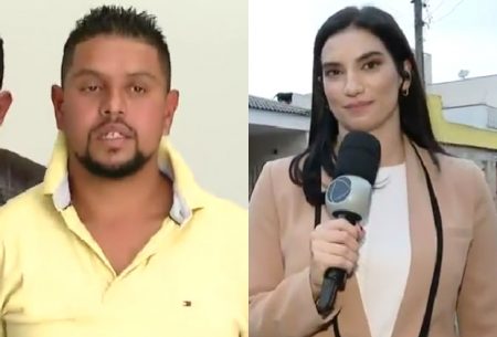 Repórter da Record é chamada de feia por suspeito de crime e Luiz Bacci reage pistola