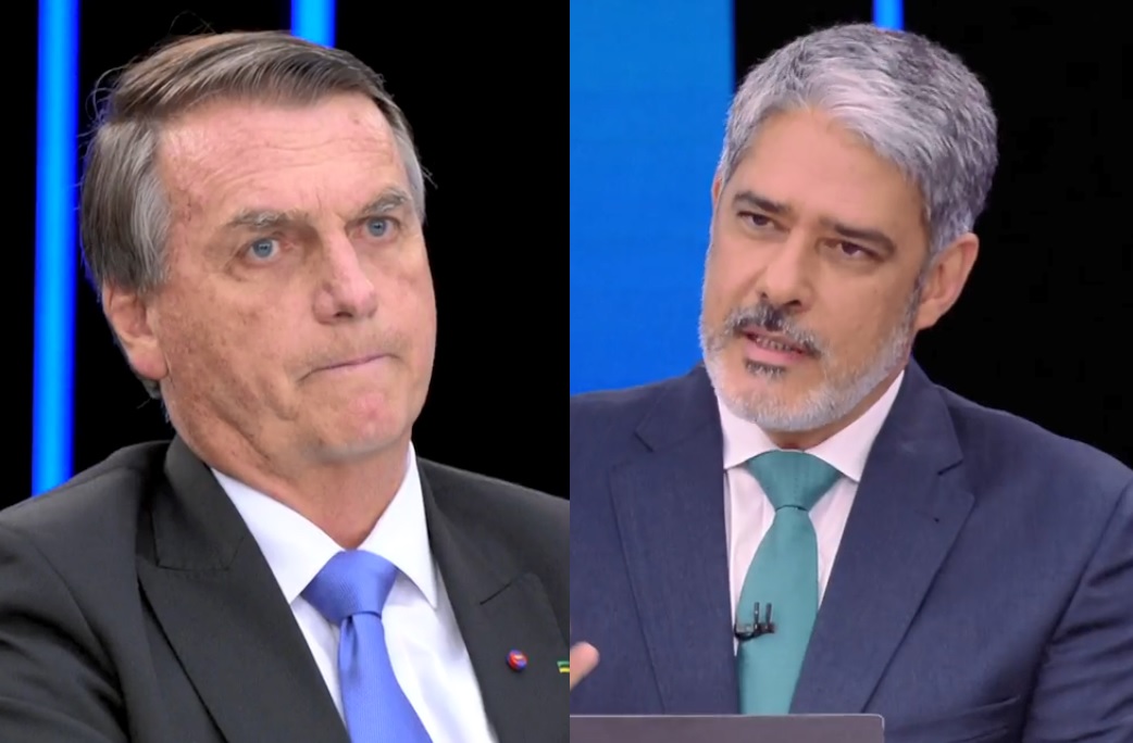 Encontro entre Bolsonaro e William Bonner no Jornal Nacional rende memes na web