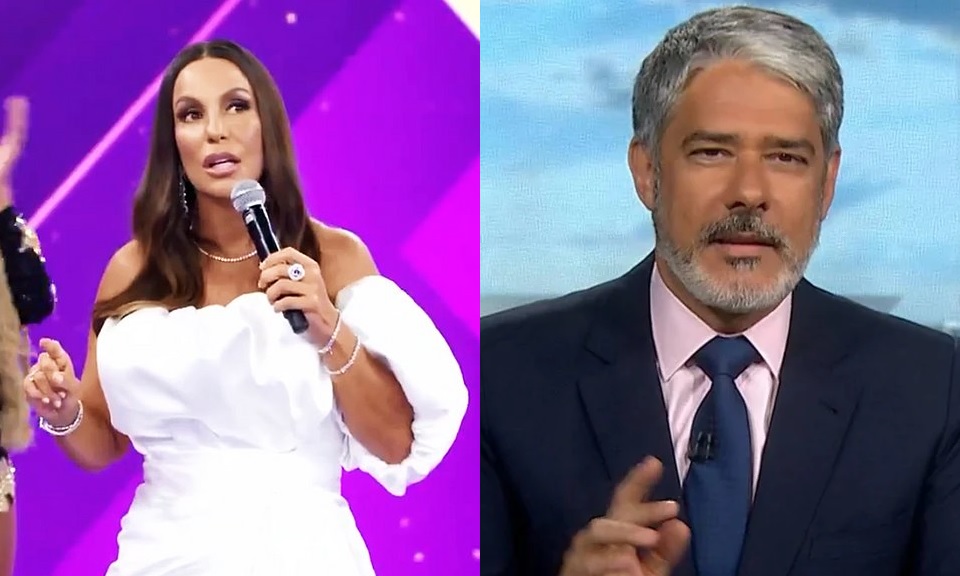 Ivete Sangalo faz a “fã” e é esnobada por William Bonner na porta da Globo