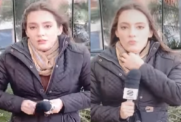 Repórter da Globo sofre com frio em gravação de reportagem; veja
