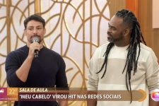 Cauã Reymond e Manoel Soares no Encontro