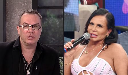 Gretchen perde a paciência com colunista do A Tarde É Sua e toma atitude ao vivo