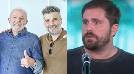 Bruno Gagliasso posa com Lula, declara voto e beija ex-presidente; Thiago Gagliasso perde a cabeça