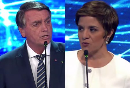 Bolsonaro ataca Vera Magalhães em debate ao vivo e gera revolta em candidatas