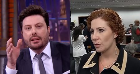 Danilo Gentili xinga Carla Zambelli ao ver bolsonarista paparicar Emerson Fittipaldi