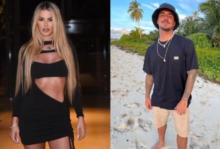 Yasmin Brunet e Gabriel Medina dividem mesmo camarote em evento e modelo evita falar dele