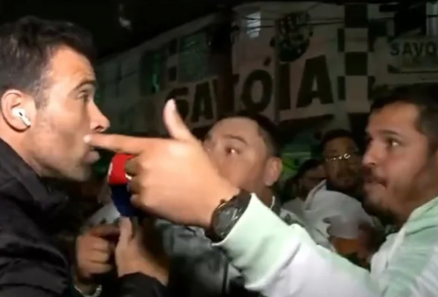 Repórter da Jovem Pan é ameaçado pela torcida do Palmeiras e desabafa
