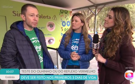 Tiago Leifert e Daiana Garbin lançam campanha contra o retinoblastoma